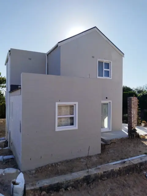 New double-storey home exterior nearing completion