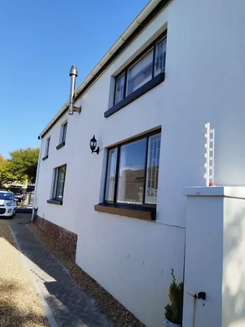 Repainted double-storey house exterior