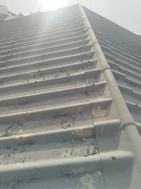 Roof sheets prepared for coating