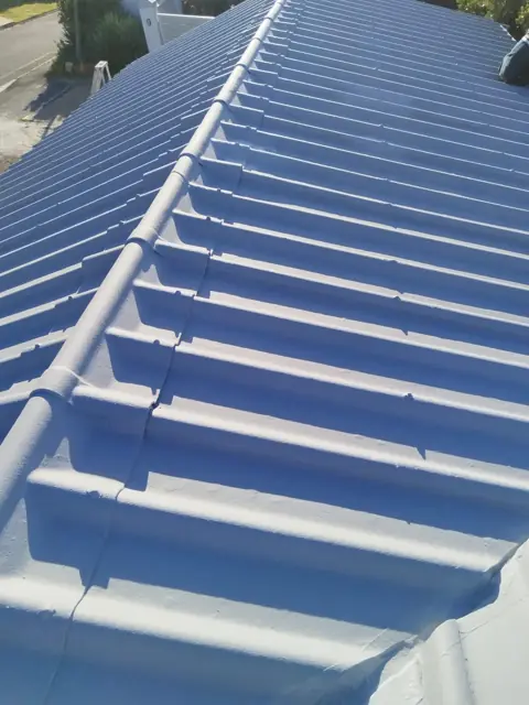Coated roof sheets detail