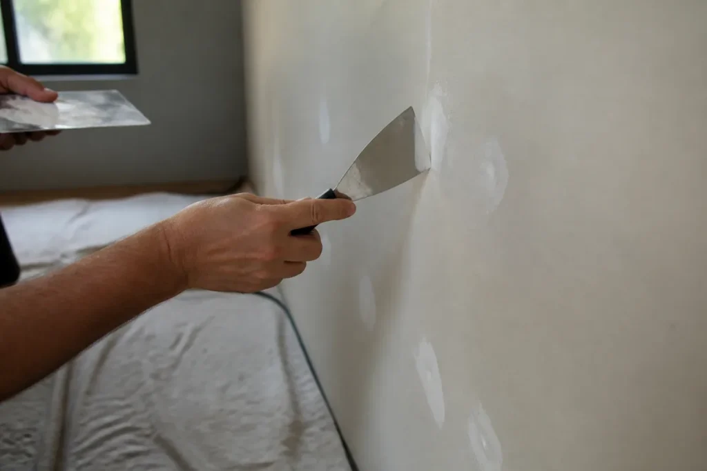 handyman near me filling nail holes in a wall