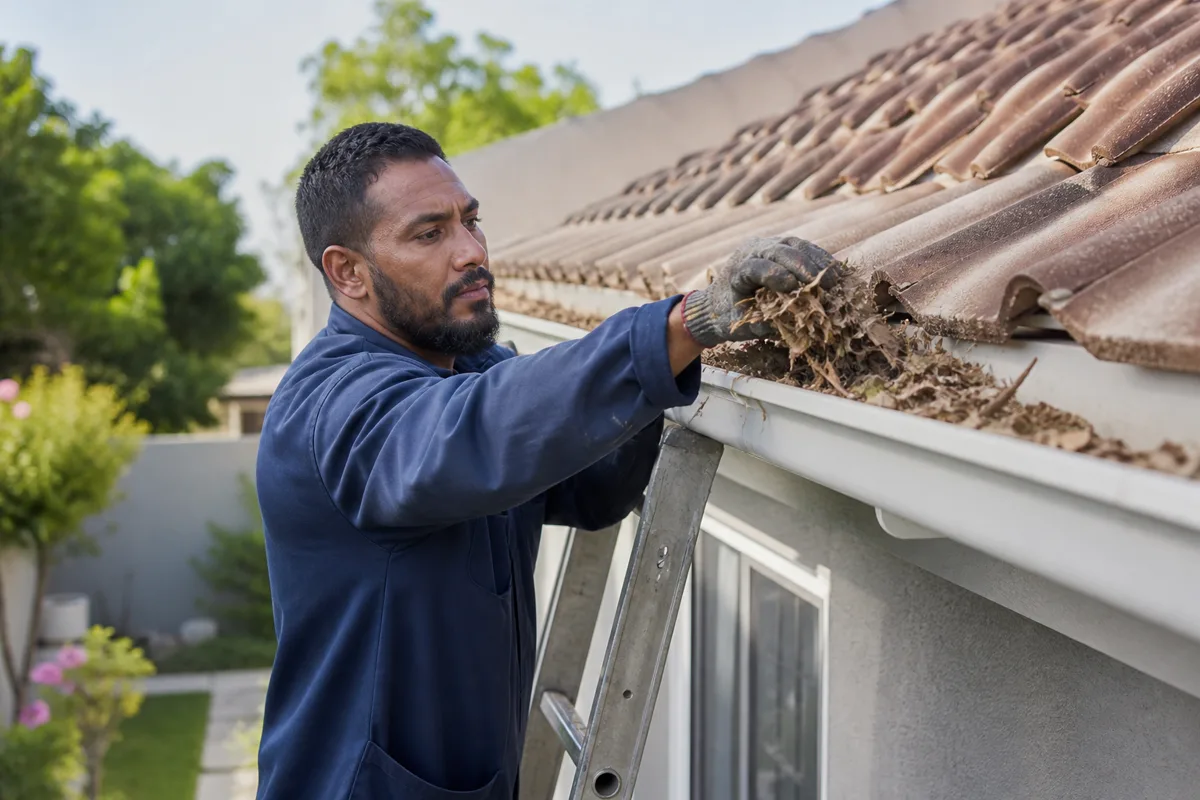handyman services Cape Town clearing roof gutters